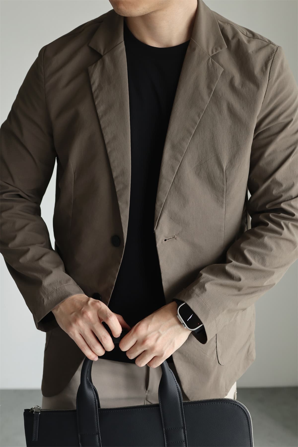 50代メンズファッション  軽量素材の【テーラードジャケット】 2カラー