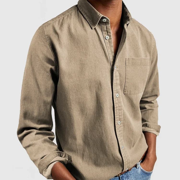 50代メンズファッション ボタンダウン【綿長袖シャツ】S～５XLあり