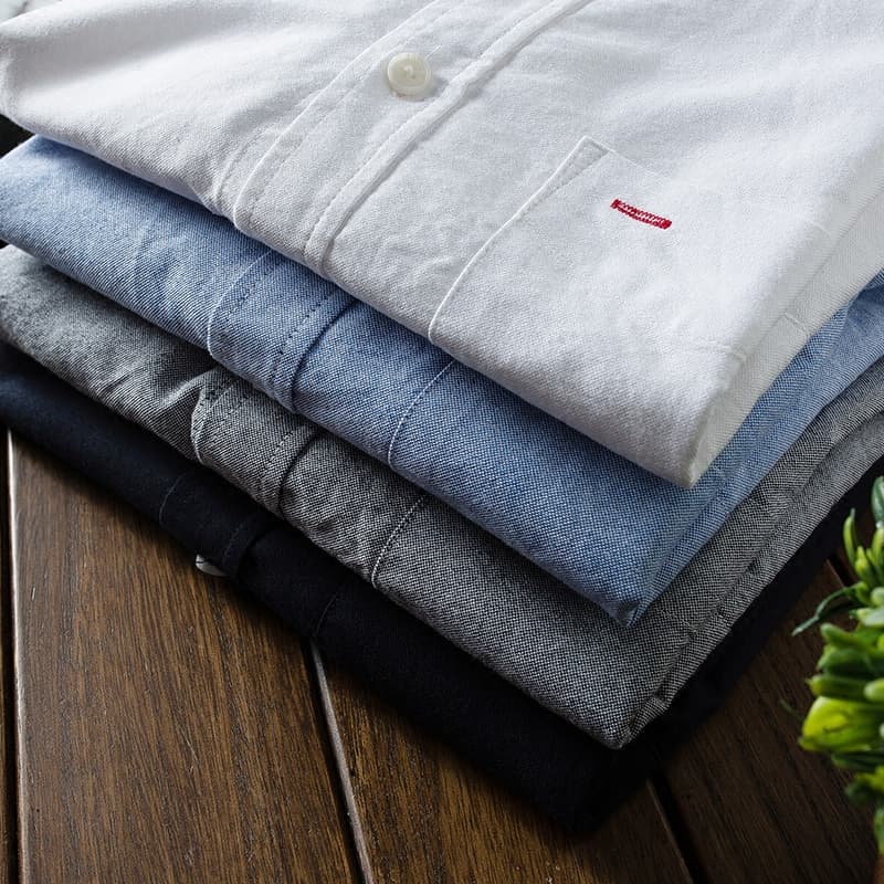 50代メンズファッション  上質コットン  【ボタンダウン・シャツ】