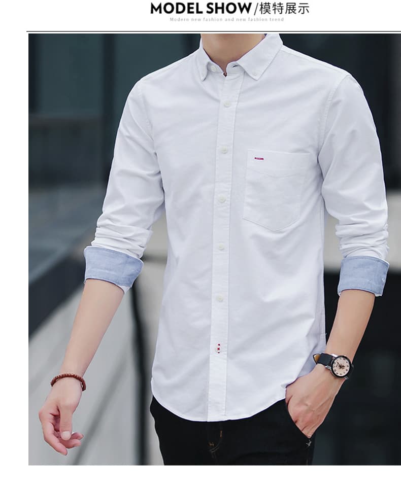 50代メンズファッション  上質コットン  【ボタンダウン・シャツ】