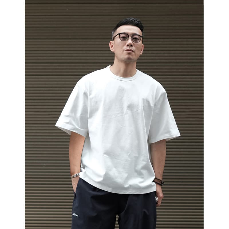 50代メンズファッション ゆとりシルエット・コットン  【ワイドフィットTシャツ】4カラー