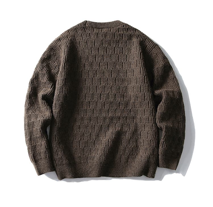 50代メンズファッション　春の【長袖ニットセーター 】3カラー