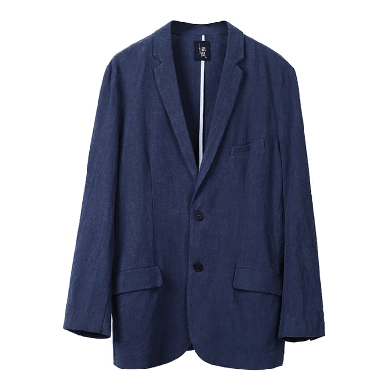 50代メンズファッション  シンプル リネン混【テーラードジャケット】在庫少し