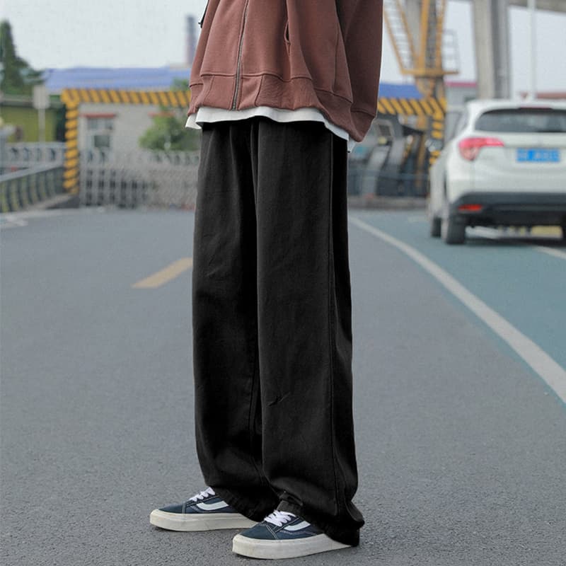50代メンズファッション パンツ/ズボン ゆったりワイドシルエット リラックスパンツ