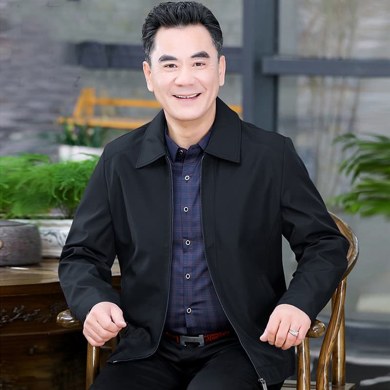 50代メンズファッション アウター 上質シンプルライトジャケット
