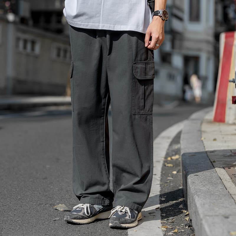 50代メンズファッション パンツ/ズボン ゆったりシルエット カーゴワークパンツ