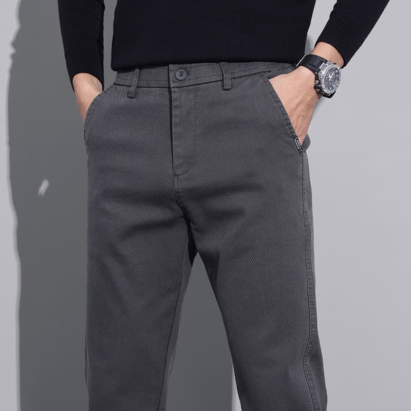 50代メンズファッション  ストレッチ素材【シンプル綿パンツ】