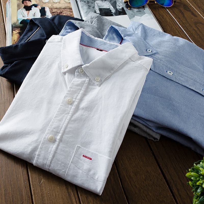 50代メンズファッション  上質コットン  【ボタンダウン・シャツ】