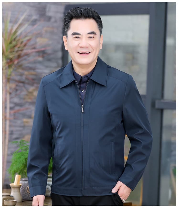 50代メンズファッション アウター 上質シンプルライトジャケット