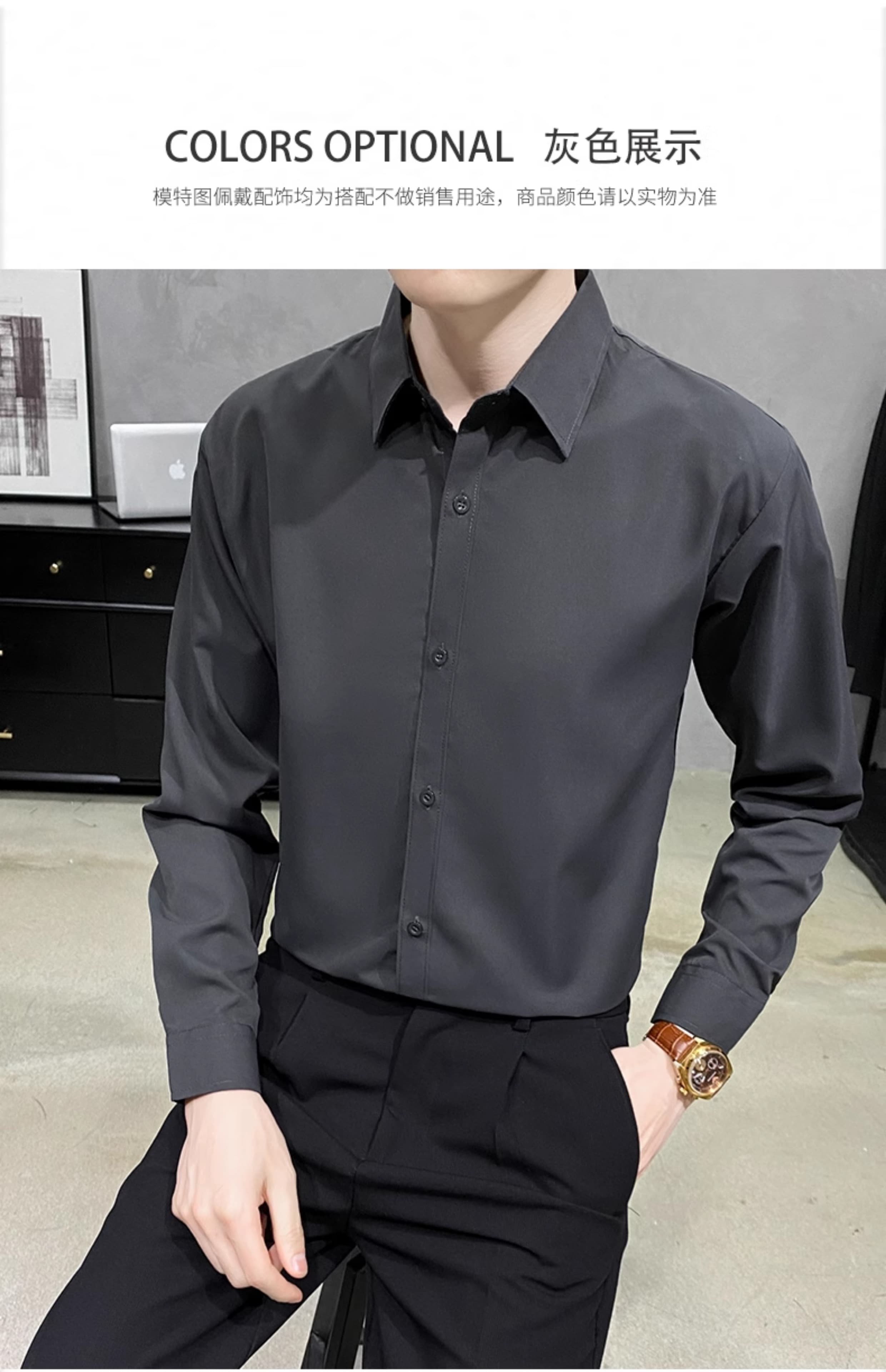 50代メンズファッション 上質シルエット 【レギュラーシャツ】4カラー