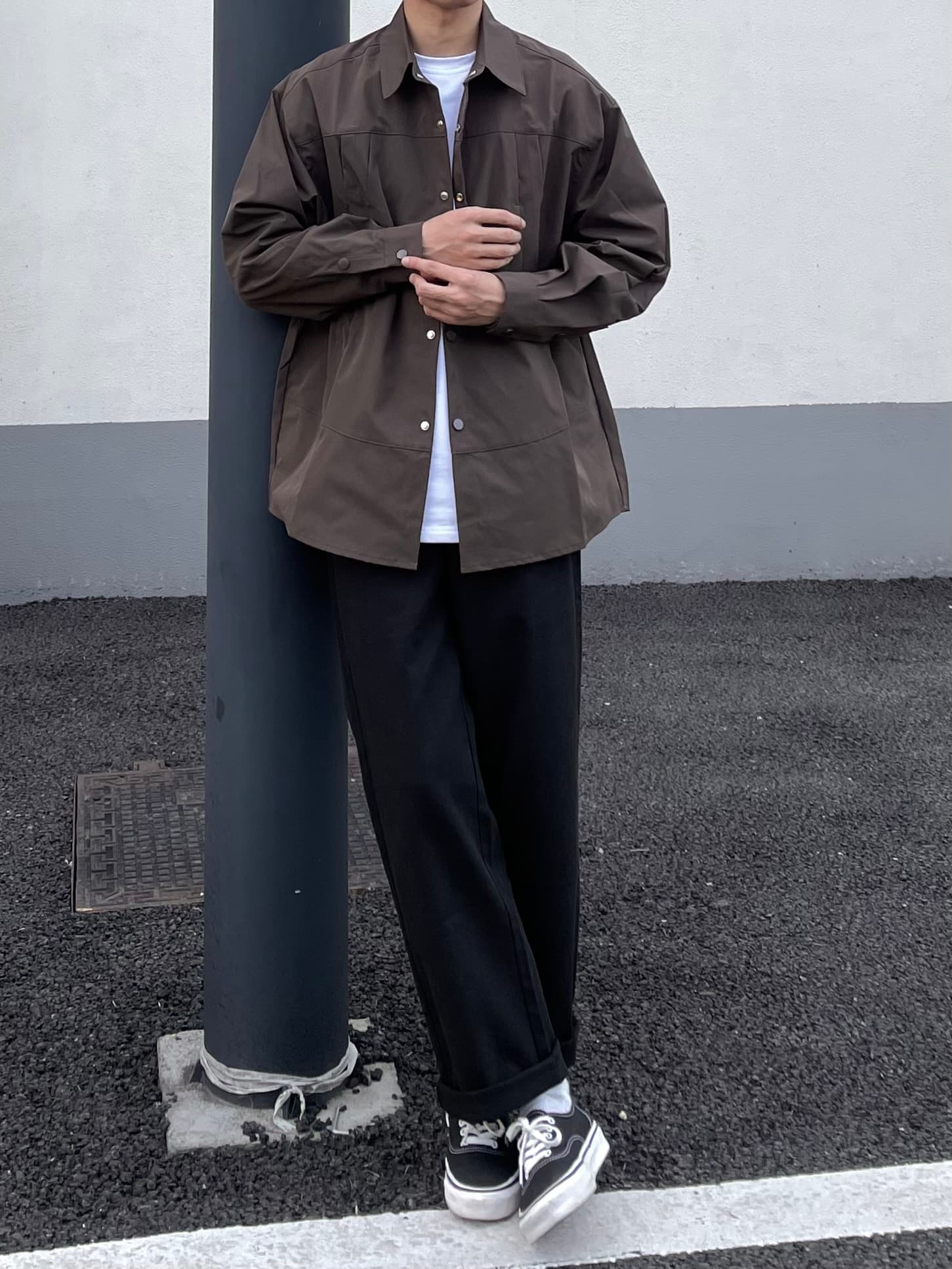 50代メンズファッション パンツ/ズボン リラックスストレートチノパンツ