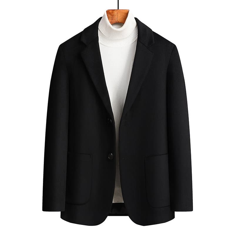 50代メンズファッション 大人の品格漂う【ウール混紡テーラードジャケット】