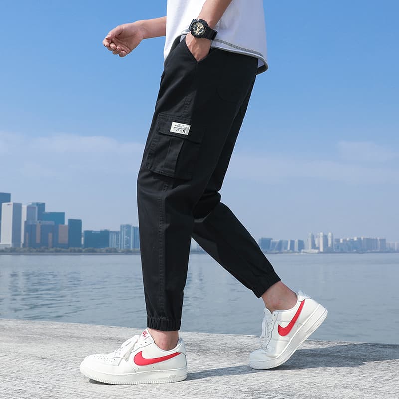50代メンズファッション パンツ/ズボン　ストレートパンツ アンクル丈【カジュアルカーゴパンツ】
