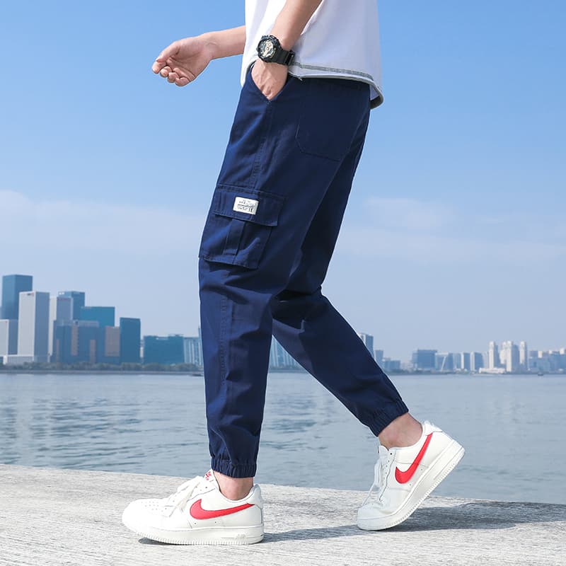 50代メンズファッション パンツ/ズボン　ストレートパンツ アンクル丈【カジュアルカーゴパンツ】