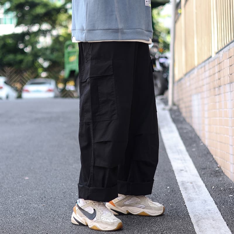 ストレートパンツ パンツ/ズボン ゆったり【ストレートカーゴパンツ】