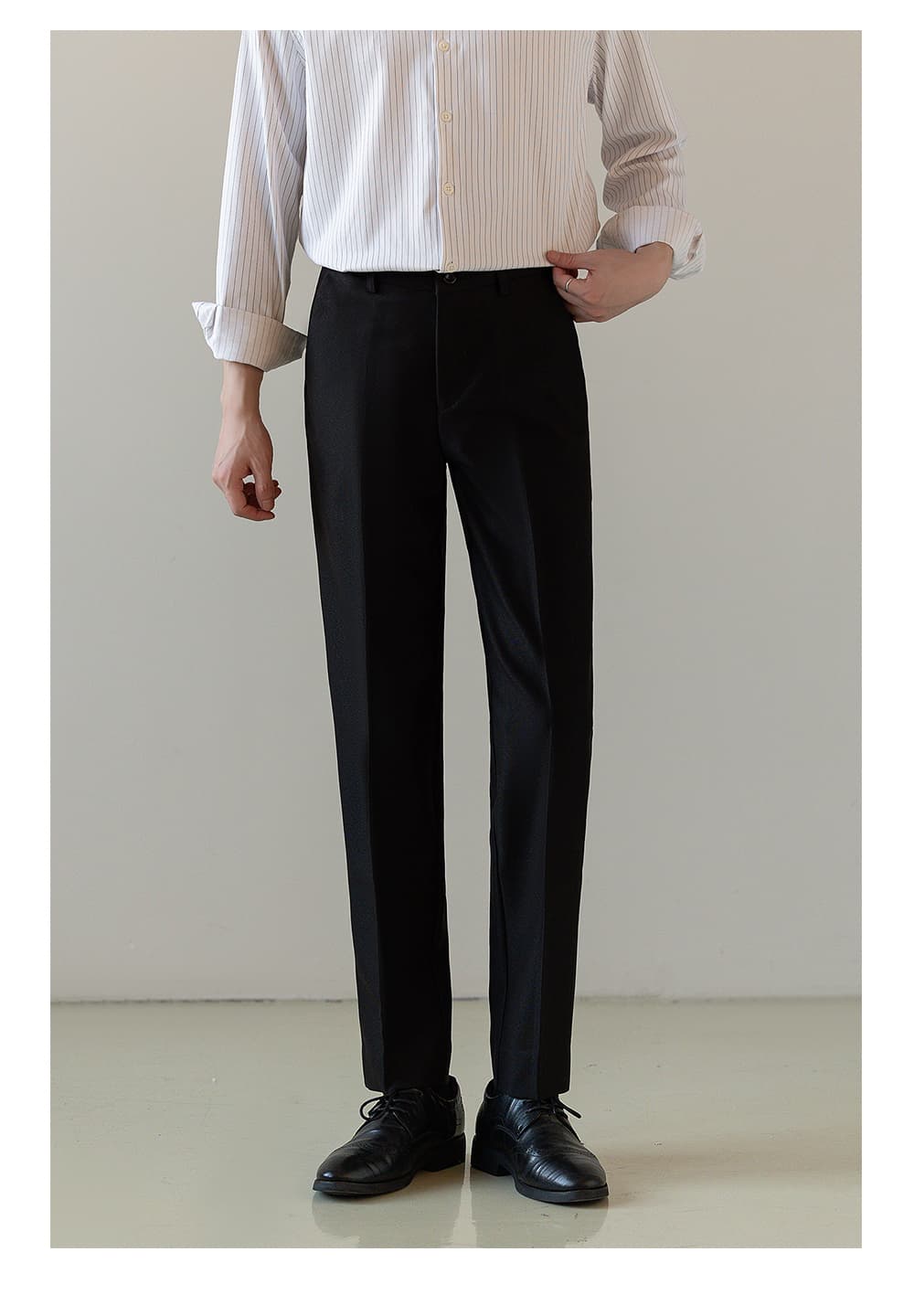 50代メンズファッション パンツ/ズボン ストレートシルエットスラックス