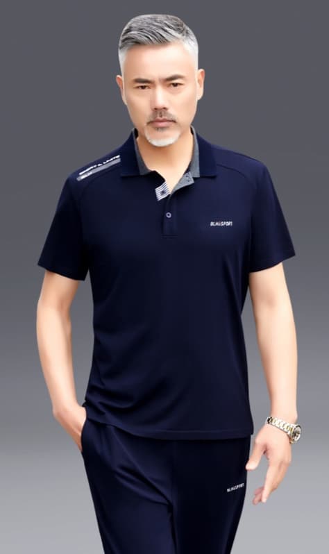 50代メンズファッション トップス シンプル上品ポロシャツ