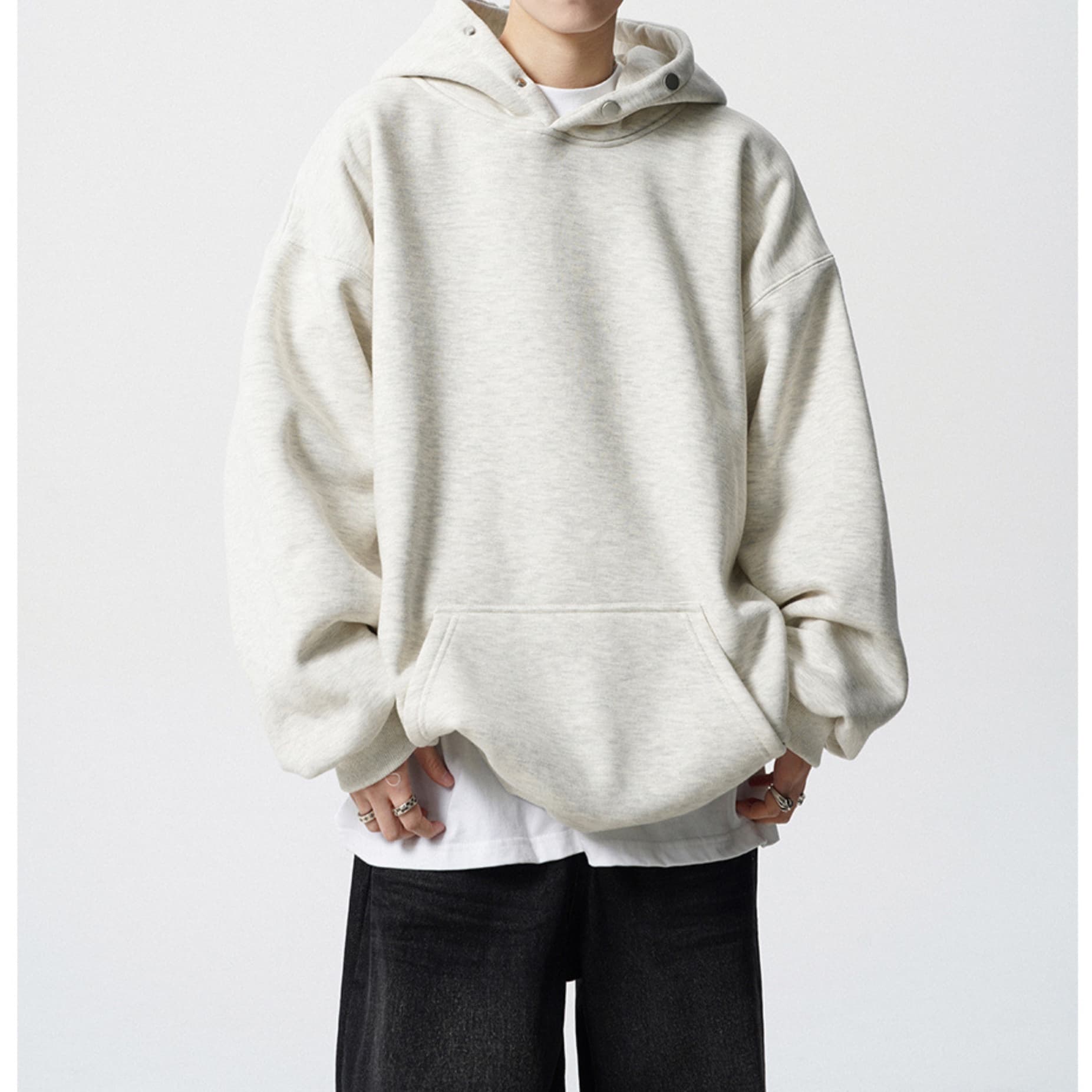 50代メンズファッション トップス ゆったりシルエットパーカー