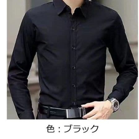 50代メンズファッション 【シンプルビジネス長袖シャツ】4カラー