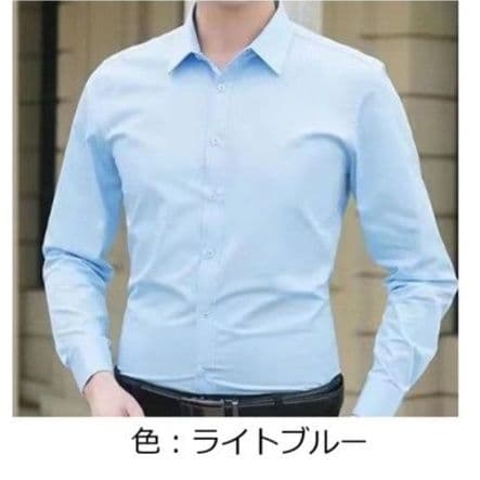 50代メンズファッション 【シンプルビジネス長袖シャツ】4カラー