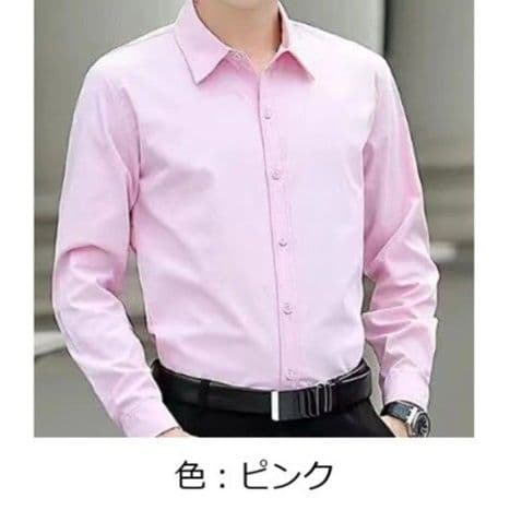 50代メンズファッション 【シンプルビジネス長袖シャツ】4カラー