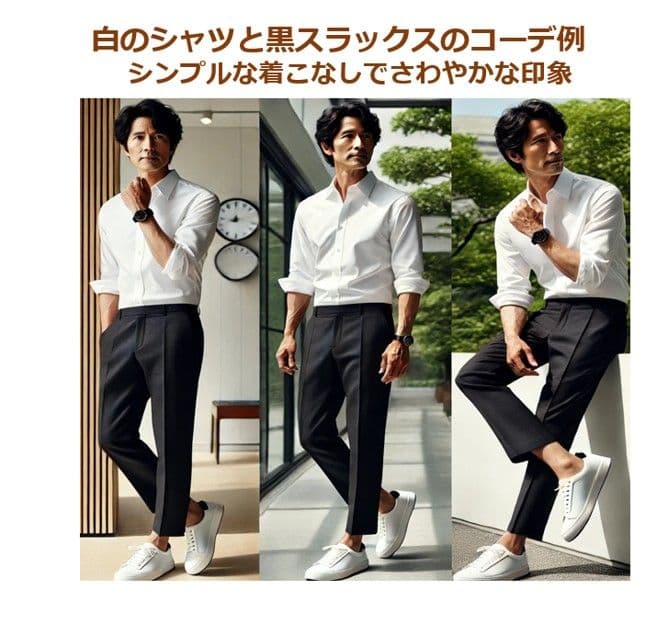 50代メンズファッション 【シンプルビジネス長袖シャツ】4カラー