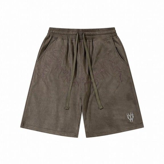 50代メンズファッション 大人の風格 スエード調【ハーフパンツ】1-3日でお届け