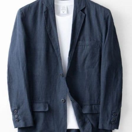 50代メンズファッションアウター 涼やか 【麻混紡テーラードジャケット】3カラー