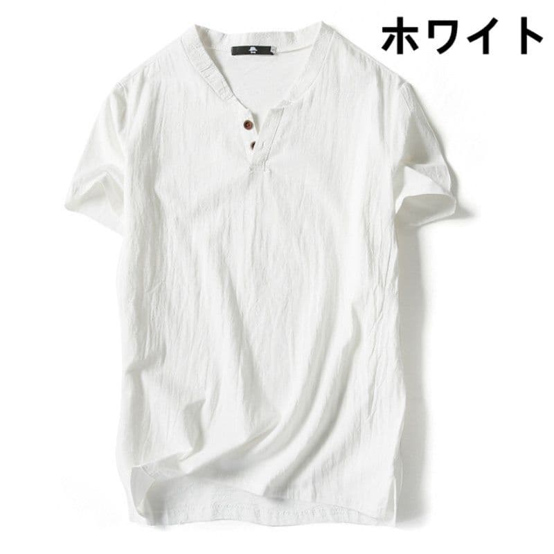 50代メンズファッション 大きいサイズ 【ヘンリーネック Tシャツ】5カラー