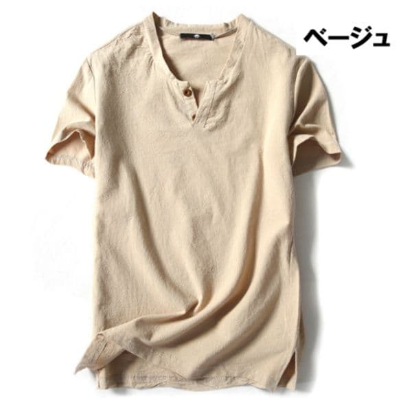 50代メンズファッション 大きいサイズ 【ヘンリーネック Tシャツ】5カラー