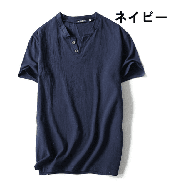 50代メンズファッション 大きいサイズ 【ヘンリーネック Tシャツ】5カラー