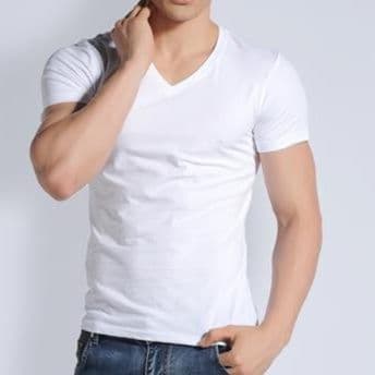 50代メンズファッション 上質シンプル 【Vネック Tシャツ】ビッグサイズ対応4カラー