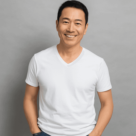 50代メンズファッション 上質シンプル 【Vネック Tシャツ】ビッグサイズ対応4カラー