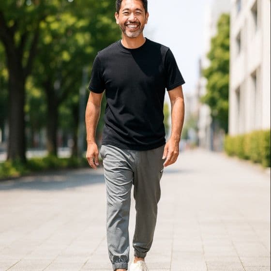 50代メンズファッション 【リラックスジョガーパンツ】3カラー