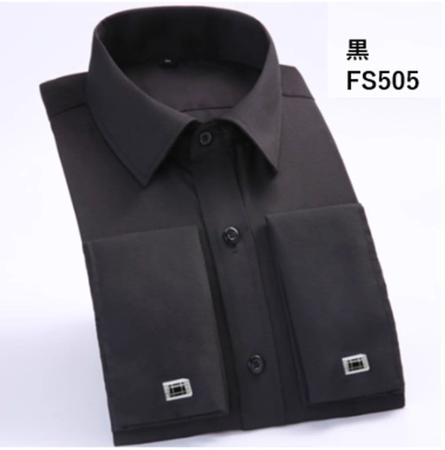 50代メンズファッション 高級 【格子柄襟元ドレスビジネスシャツ】