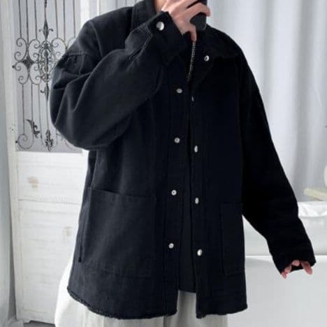 50代メンズファッション 【古着風シャツジャケット】