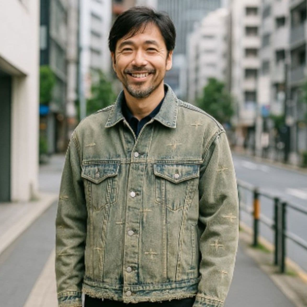 50代メンズファッション メンズ 【デニムジャケット ヴィンテージ加工】