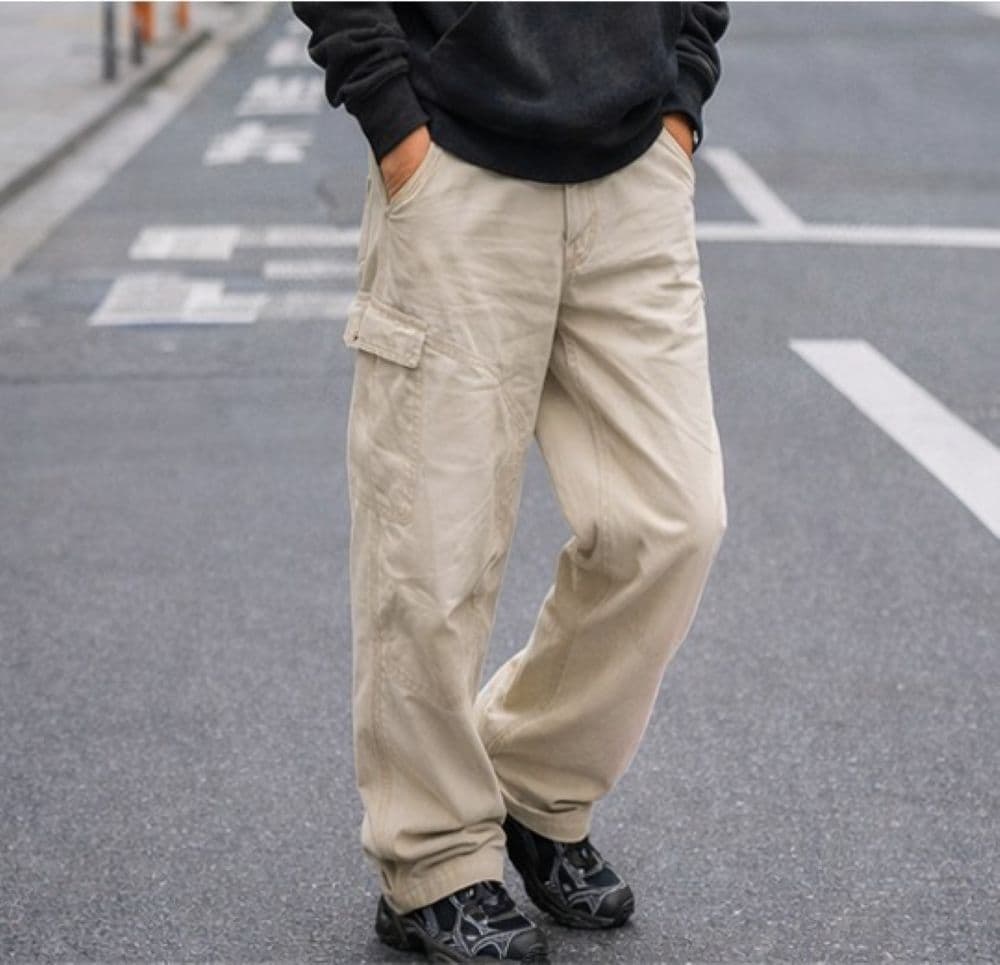 50代メンズファッション ビンテージ風【 ゆったりパンツ】 全2色