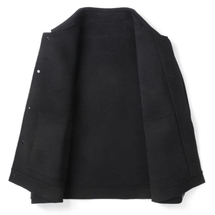 50代メンズファッション 上品なウール【テーラード・ジャケットコート】ブラウン/ブラック 在庫少