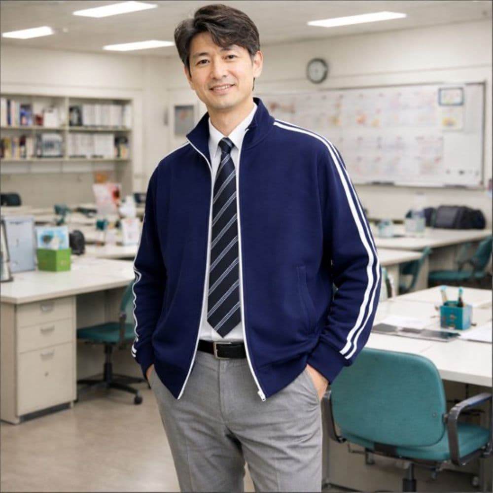 50代メンズファッション しゃれな教師に!【高級トレーナージャケット】 全3色