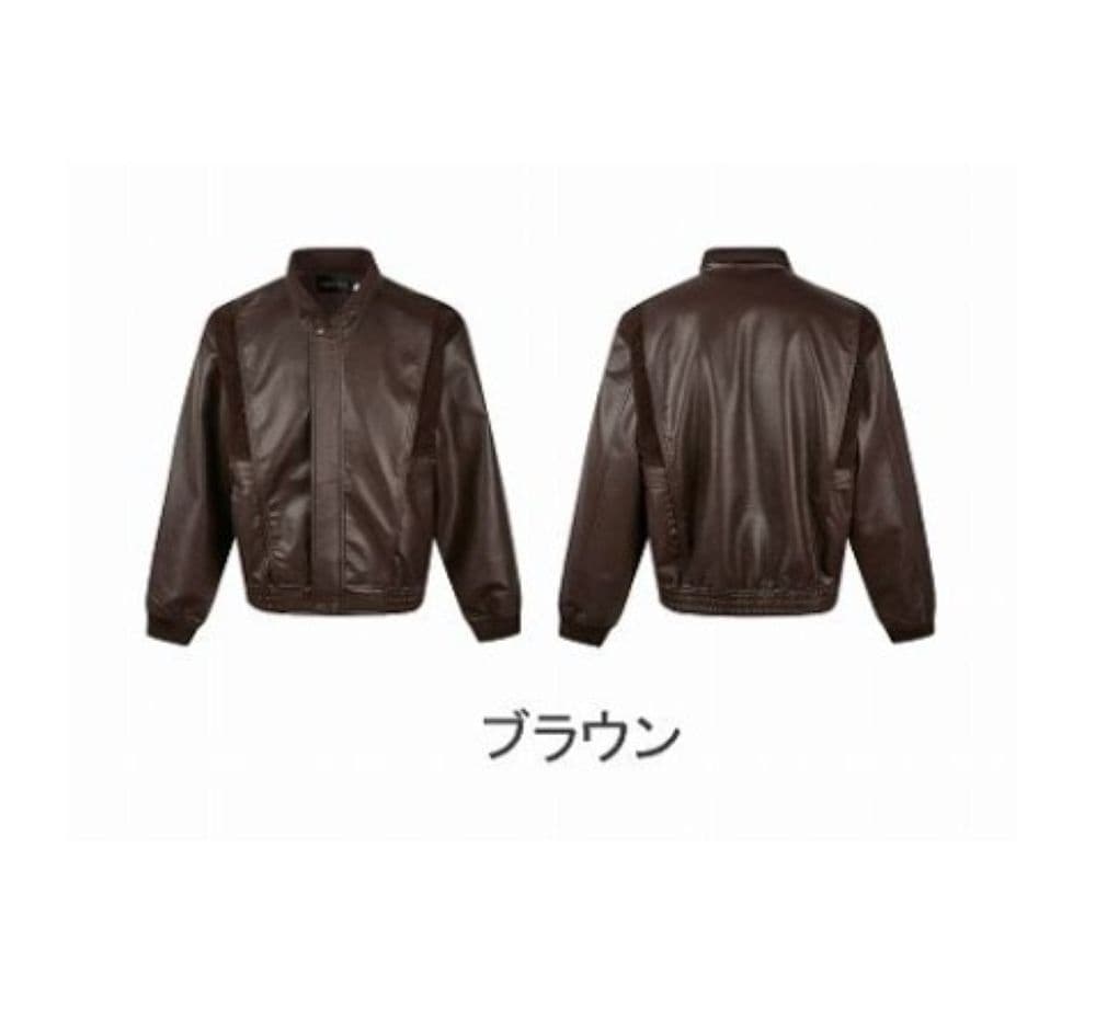 50代メンズファッション リブ仕様【上質スタンドカラー革ジャン】