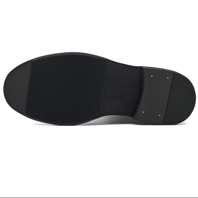 50代メンズファッション 【 本革ウイングチップ編み上げブーツ】 厚底3.5cm