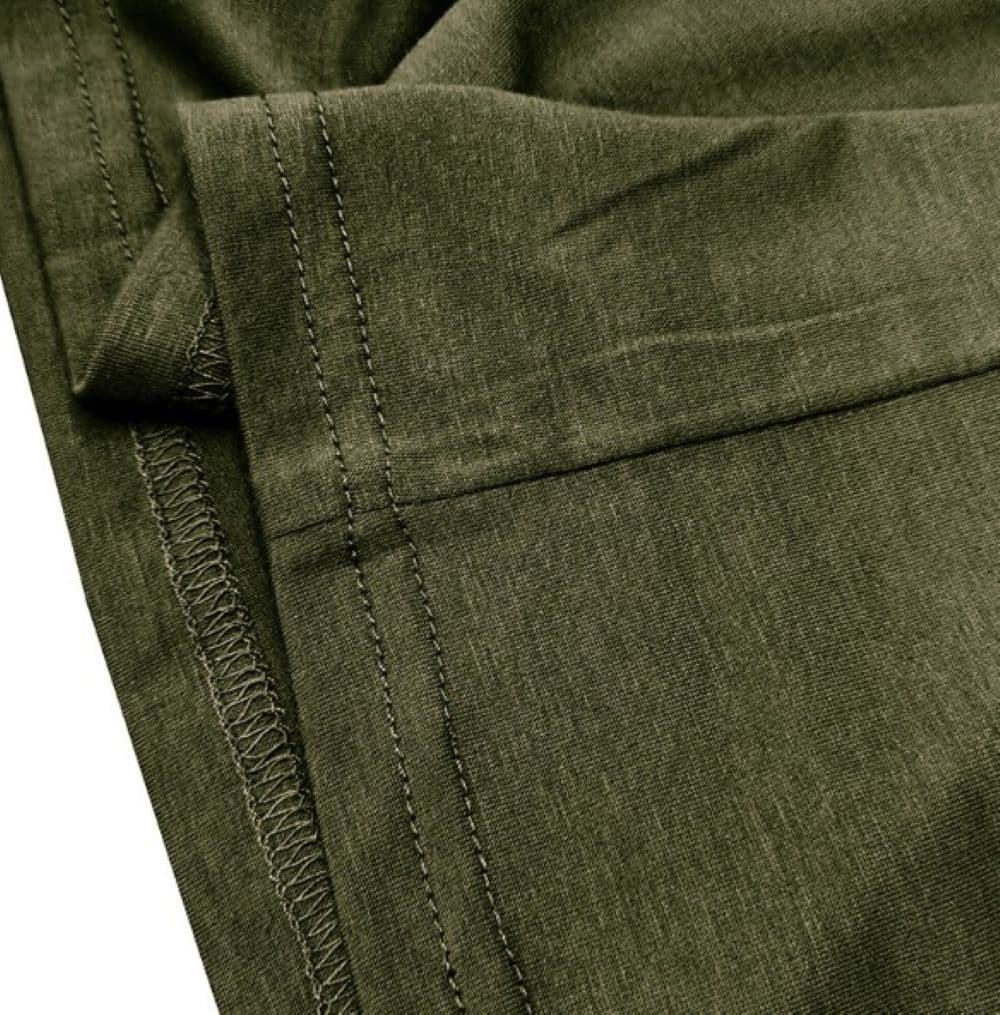 50代メンズファッション ヘンリーネック【長袖カットソー】ポケット付き