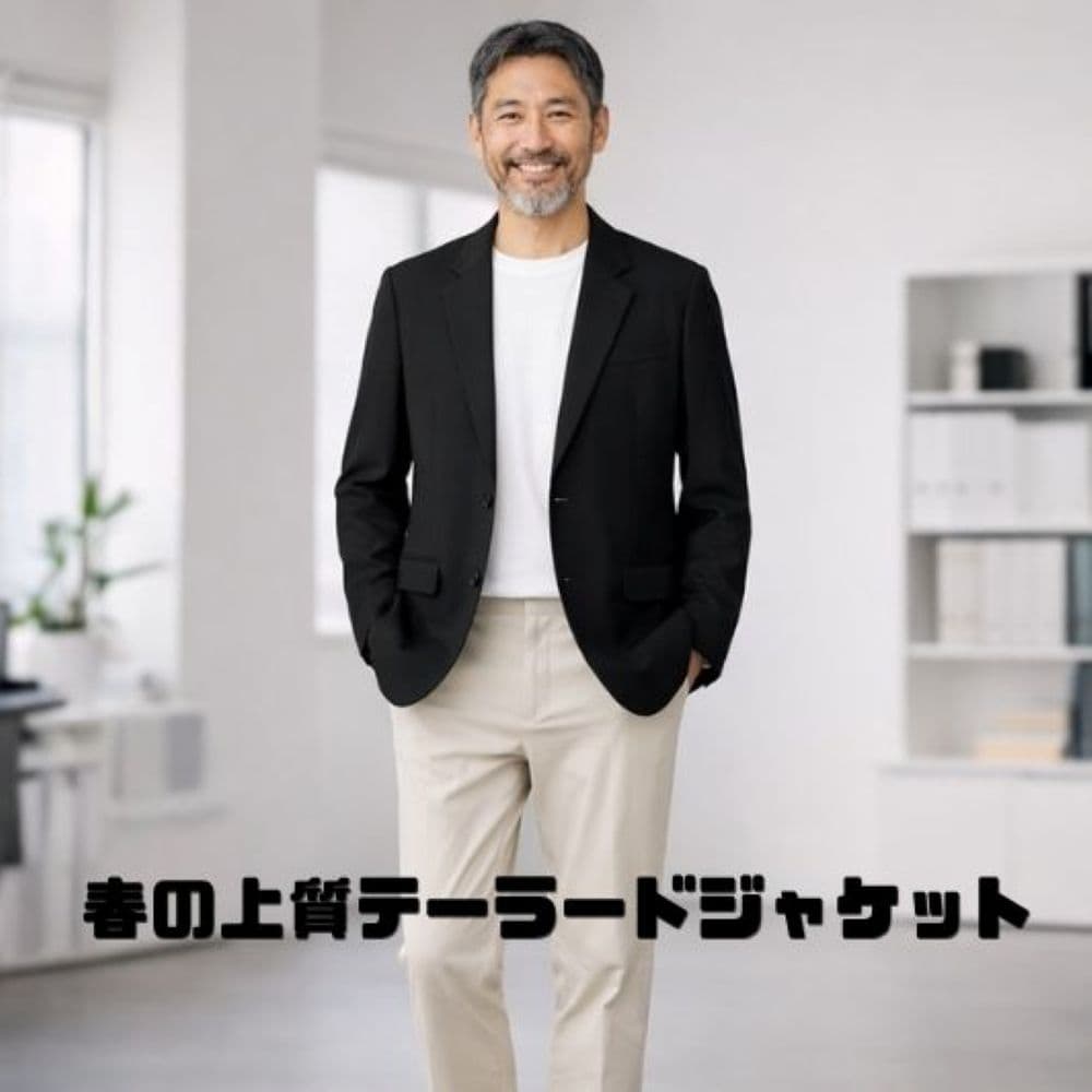 50代メンズファッション 涼しげな大人のセミカジュアル【上質テーラードジャケット】