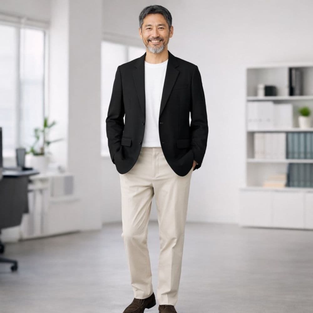 50代メンズファッション 涼しげな大人のセミカジュアル【上質テーラードジャケット】