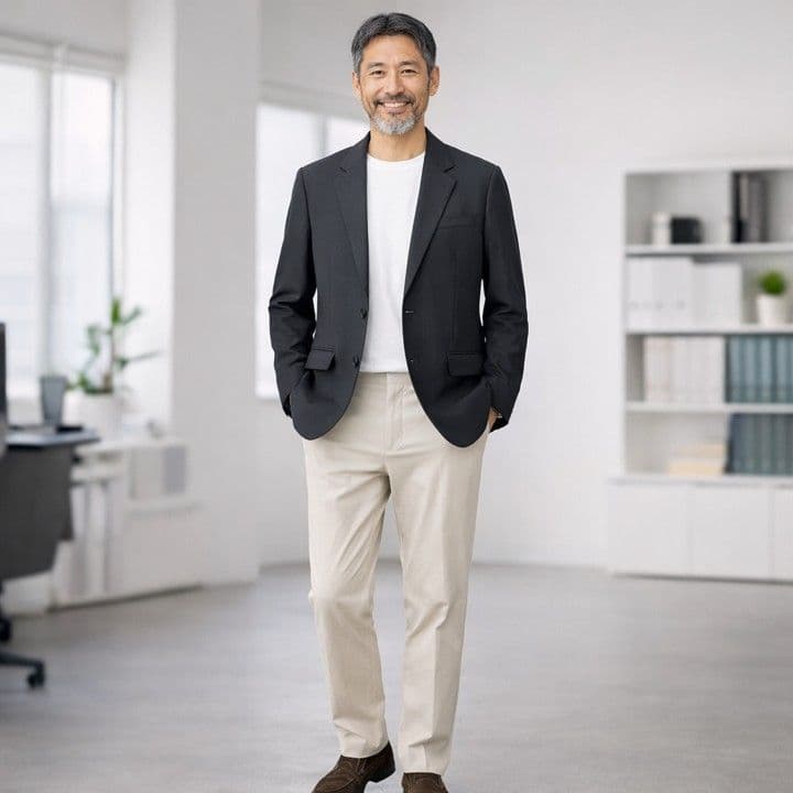 50代メンズファッション 涼しげな大人のセミカジュアル【上質テーラードジャケット】