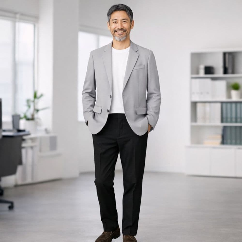 50代メンズファッション 涼しげな大人のセミカジュアル【上質テーラードジャケット】