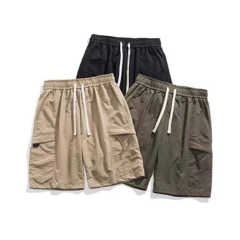 50代メンズファッション 【カーゴポケット付きハーフパンツ】