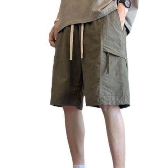 50代メンズファッション 【カーゴポケット付きハーフパンツ】