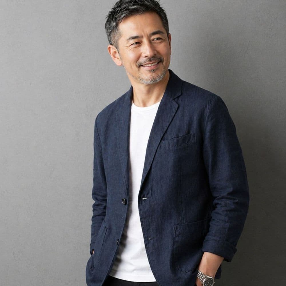 50代メンズファッション 【麻ジャケット】